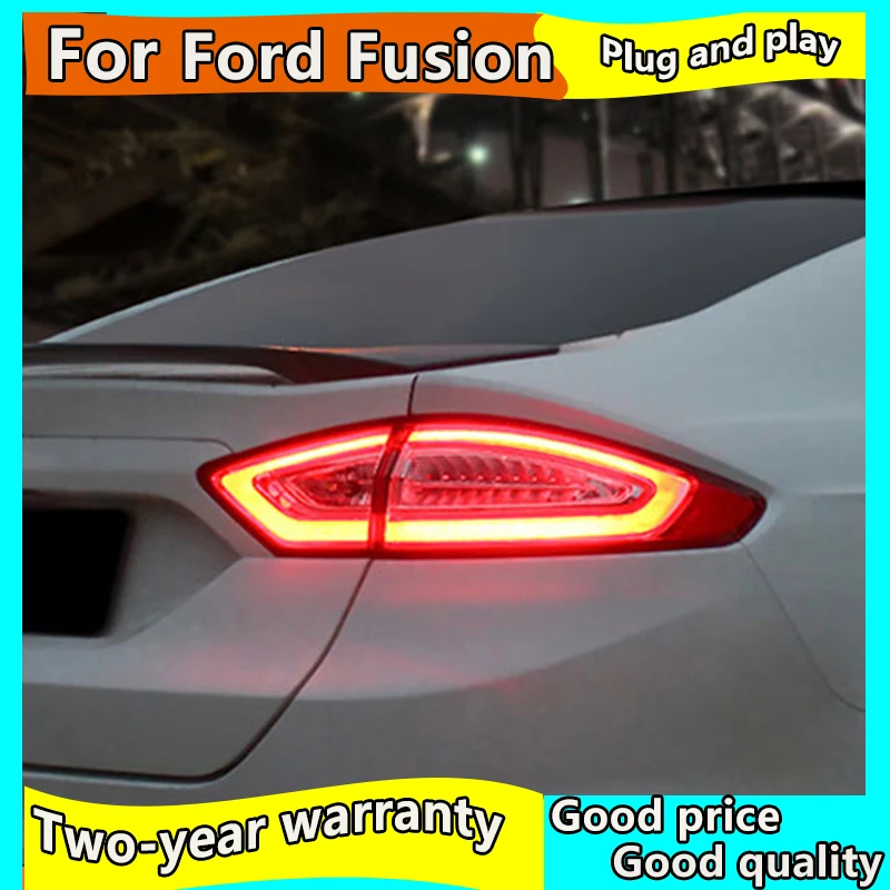 Avto Styling Rep Svetlobe Primeru Za Ford Fusion zadnje luči 2013-2016 Mondeo LED Rep Lučka Zadaj Lučka DRL+Zavora+Park+Signalna lučka