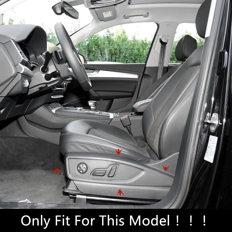 Avto Styling Sedežu Prilagoditev Okvir Okrasni Pokrovi Za Audi Q5 DV 2018 2019 2020 Ogljikovih Vlaken Color Notranja Oprema