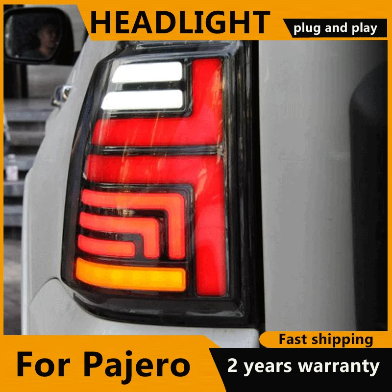 Avto styling za Mitsubishi Pajero zadnje luči 2009-2020 LED Avto Rep Luči Zadnje Zavore, Luč, Ustavi Povratne Lučka Avto Lahka Montaža