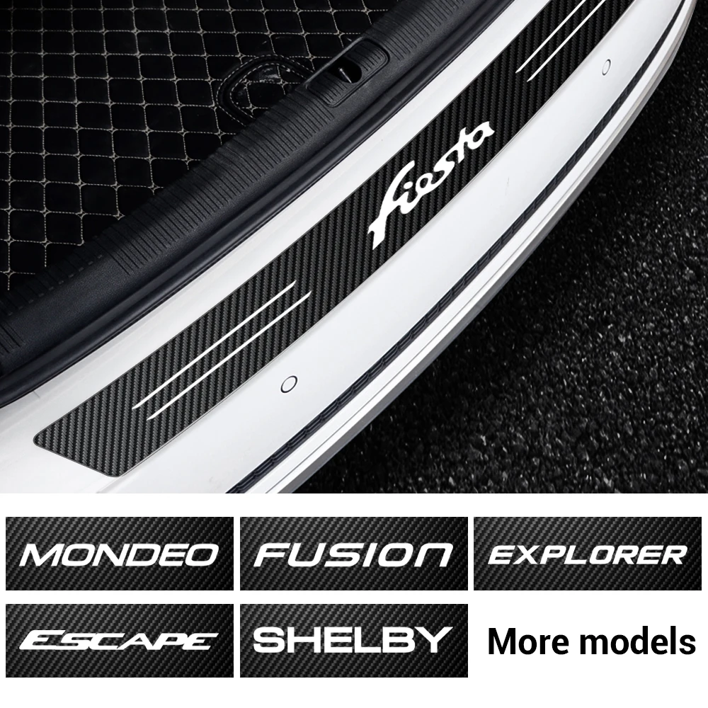 Avto Styling Zadnji Odbijač Prtljažnik Nalepke za Ford Fiesta Mondeo ST Fusion Mustang Explorer Pobeg Shelby Rob Ecosport Kuga Taurus