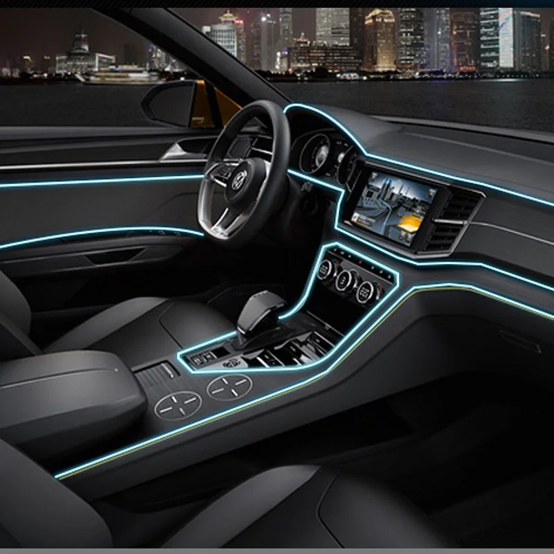 Avto Vzdušje Luči, EL Neon Žice, Trakovi Auto Notranje Dekorativne za Mazda 2 3 5 6 CX5 CX7 CX9 Atenza Axela