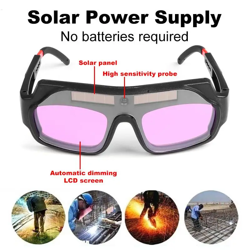 Avtomatsko Varjenje Čelada, Zaščitna Očala, Solar Powered Auto Temnenje Varjenje Očala Goggle Varilne Zaščitne Leče
