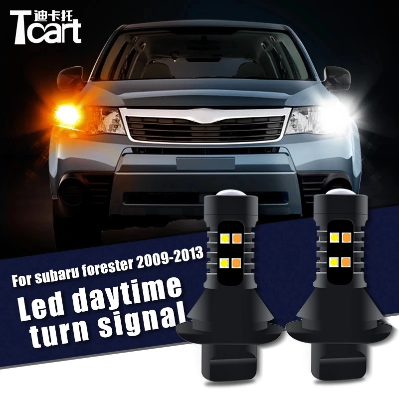 Avtomobilska dodatna Oprema Za Subaru Gozdar sg 2004-2008 sh 2009 -2013 Led Dnevnih Luči Obrnite Drl 2v1