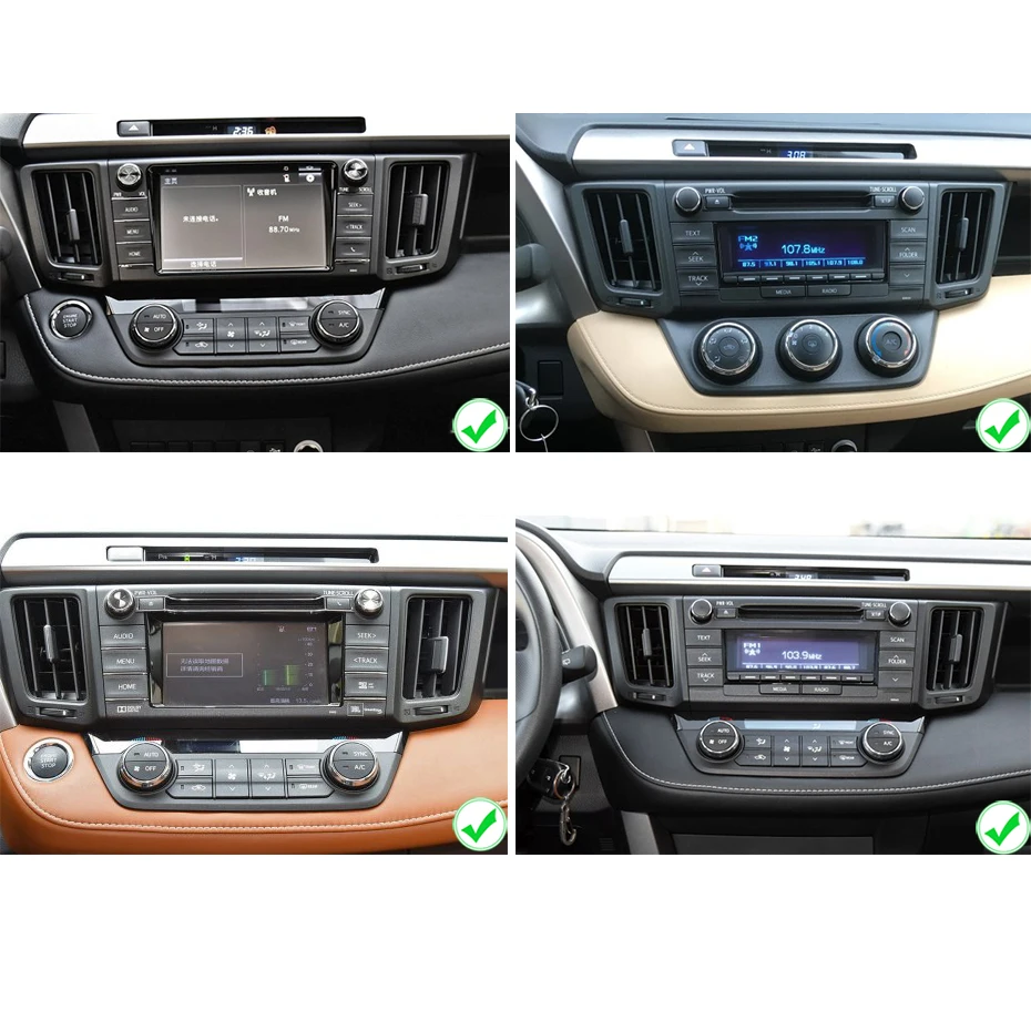 Avtoradio 2 Din Android 9 multimedijski predvajalnik dvd-jev autoradio Stereo za Toyota RAV4 Rav 4 obdobje 2013-2018 2din avto avdio Navigacija GPS