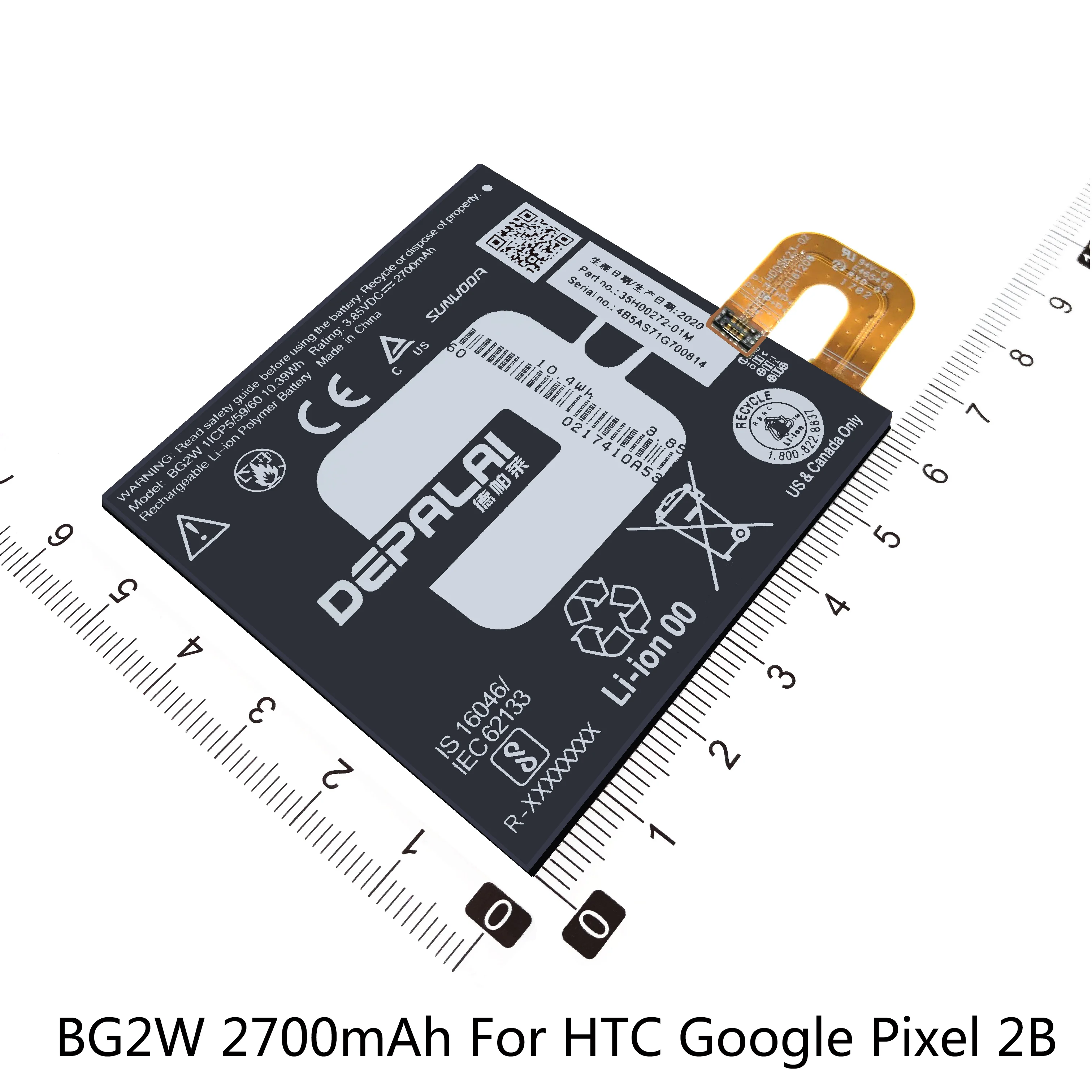 B2PW2100 B2PW4100 BG2W G011A-B Baterija Za HTC Google Pixel XL 5.5