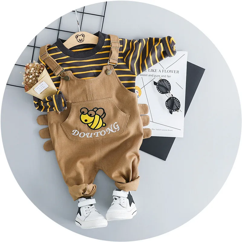 Baby Boy Kompleti Oblačil za Dojenčke Novorojenčka Fant Obleke, Hlače Rokav Vrhovi+Hlače 2pcs Obleke Pomlad Poletje Bebes Oblačila