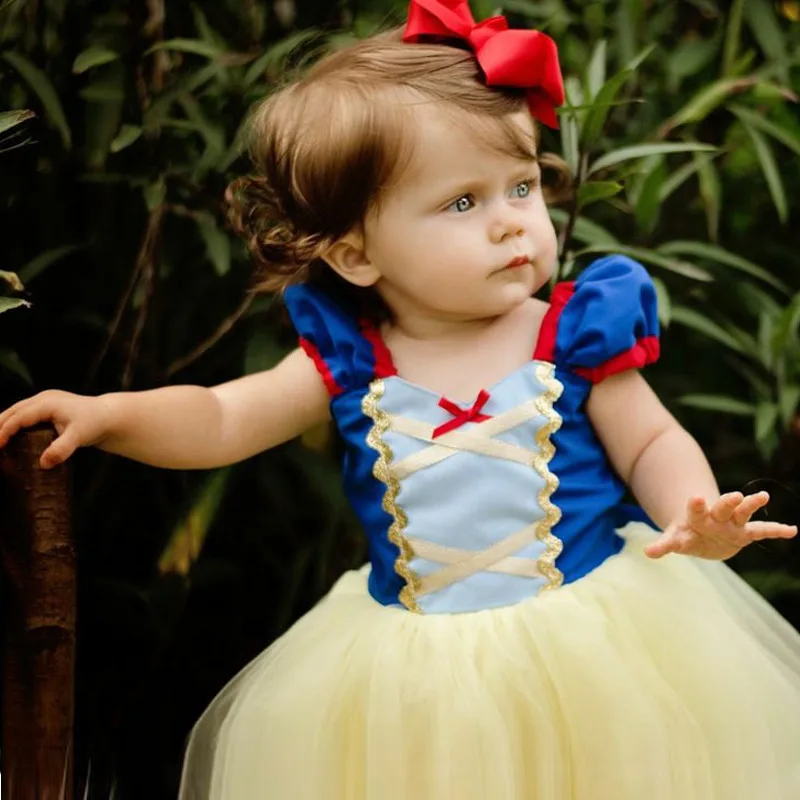 Baby dekle sneguljčica Princesa Obleko princese Kostum malčka, girl obleke tutu obleko