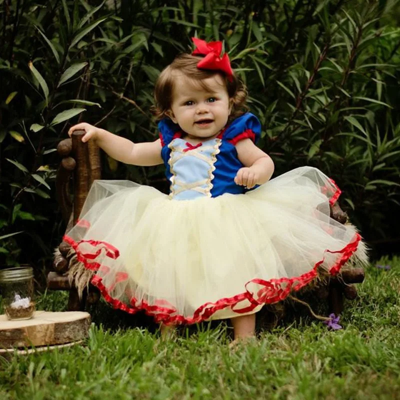 Baby dekle sneguljčica Princesa Obleko princese Kostum malčka, girl obleke tutu obleko