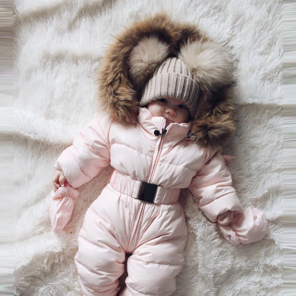 Baby Dekle Zimska Oblačila Modni Newborn Baby Dekle Zimski Plašč Suknjič Sneg Oblačila Otroci Fant Dekle Hooded Vrhnja Oblačila Ropa Invierno