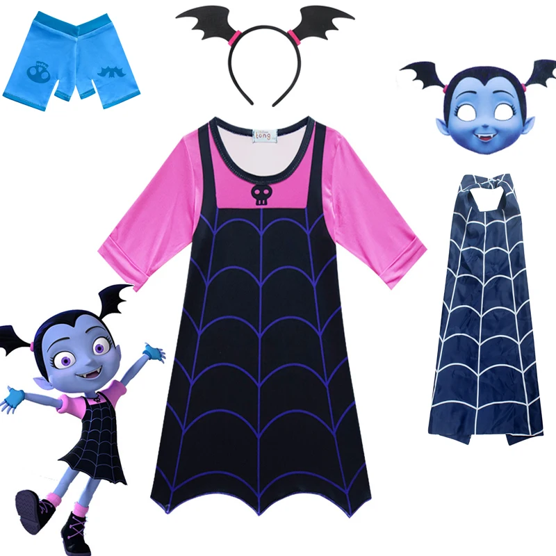 Baby dekleta Kostume Otroci Vampir Kostume, Cosplay Dekleta Obleke Pustni Zabavi Halloween Kostumi za Otroke Fancy Oblačenja