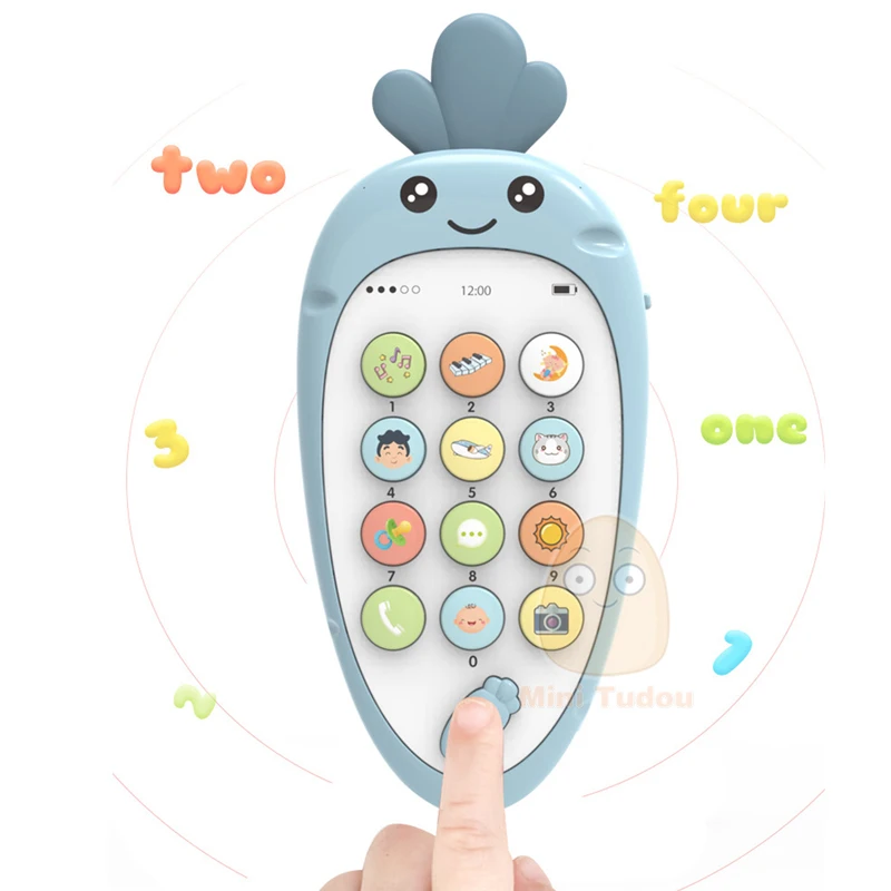 Baby Telefon, Igrača Mobilni Telefon za Otroke Telefon Igrača za Malčke Začetku Izobraževalne Mobilne Igrača Kitajski/angleški Učni Stroj