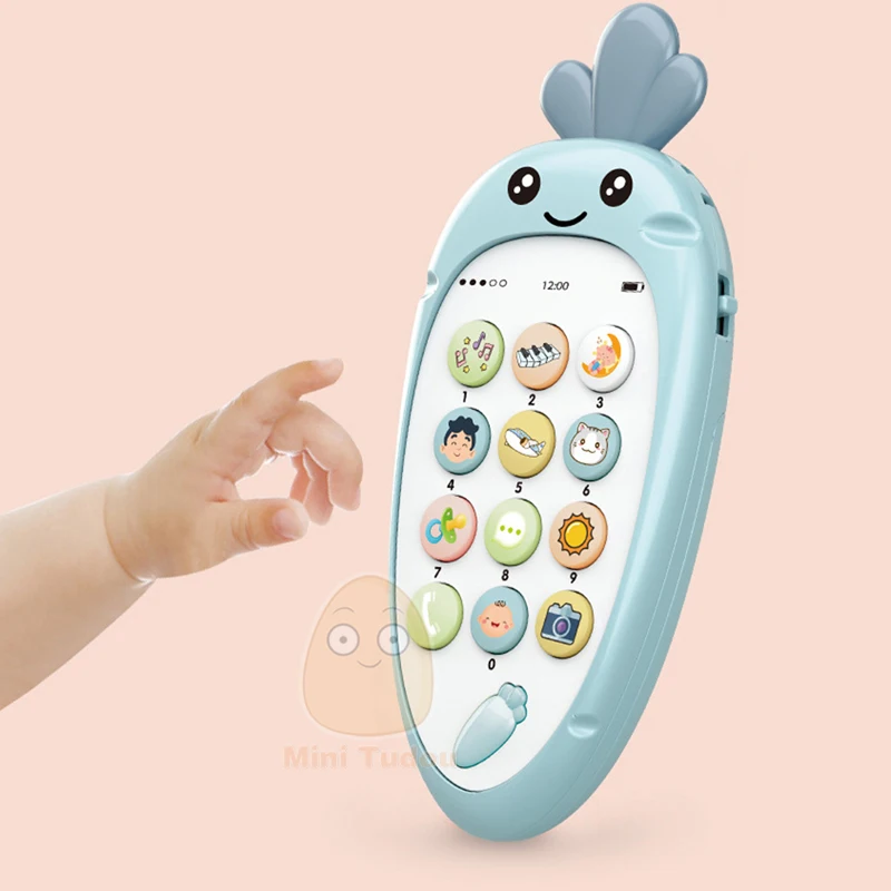 Baby Telefon, Igrača Mobilni Telefon za Otroke Telefon Igrača za Malčke Začetku Izobraževalne Mobilne Igrača Kitajski/angleški Učni Stroj