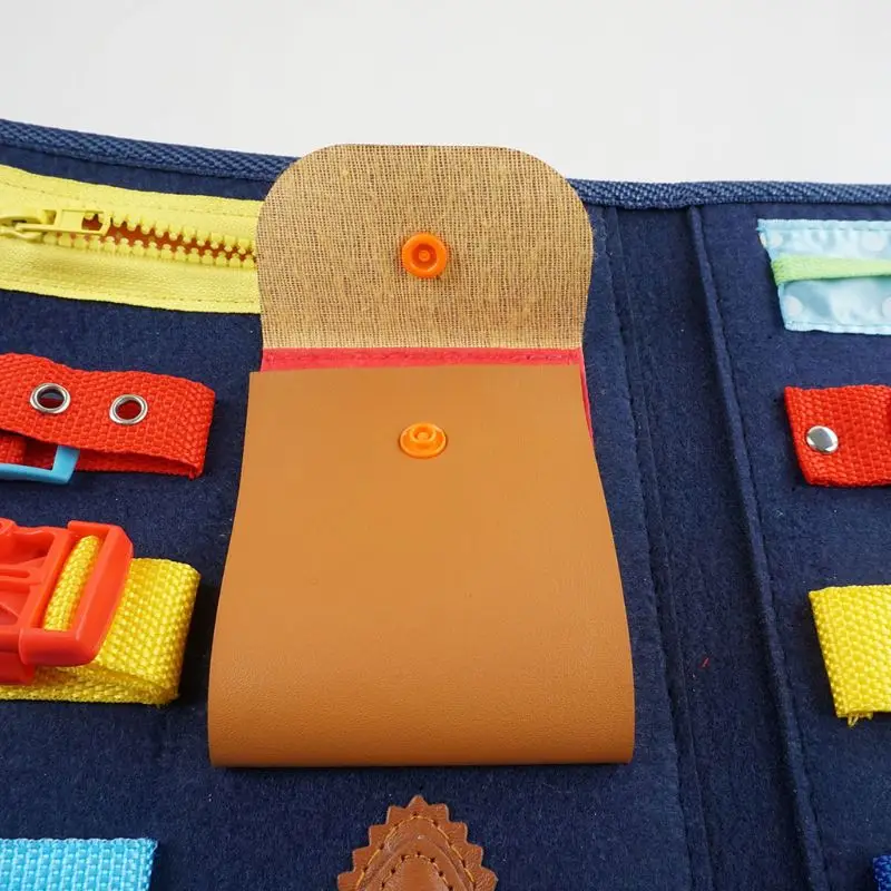 Baby Zaseden Odbor Montessori Razvoj Temeljnih Spretnosti Odbor 14 v 1 Naučiti Obleko Igrača GXMB