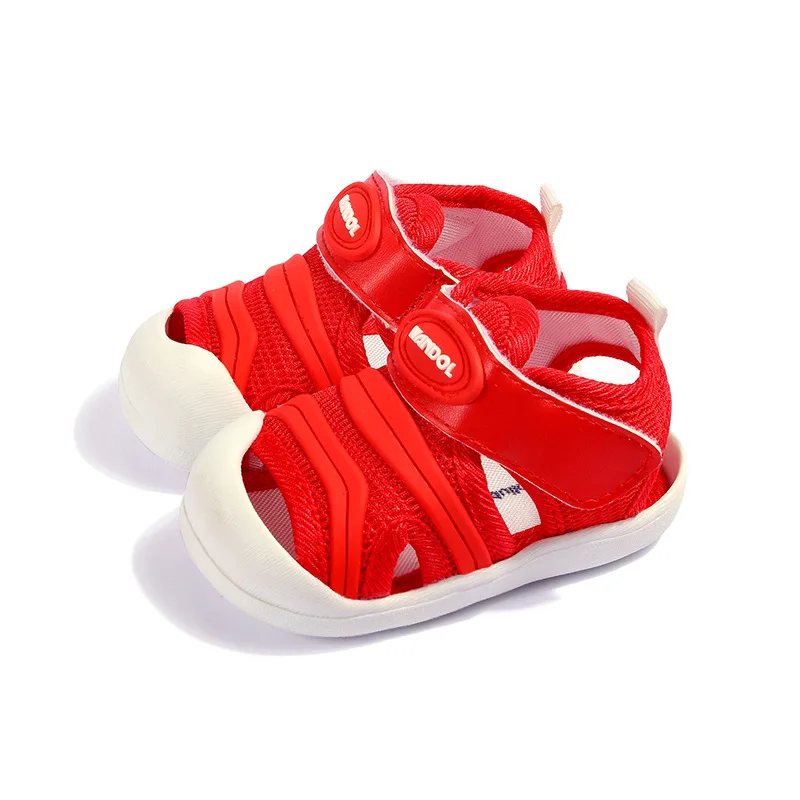 Baby čevelj poletje anti-slip Velcro malčka čevelj mehko dno dihanje