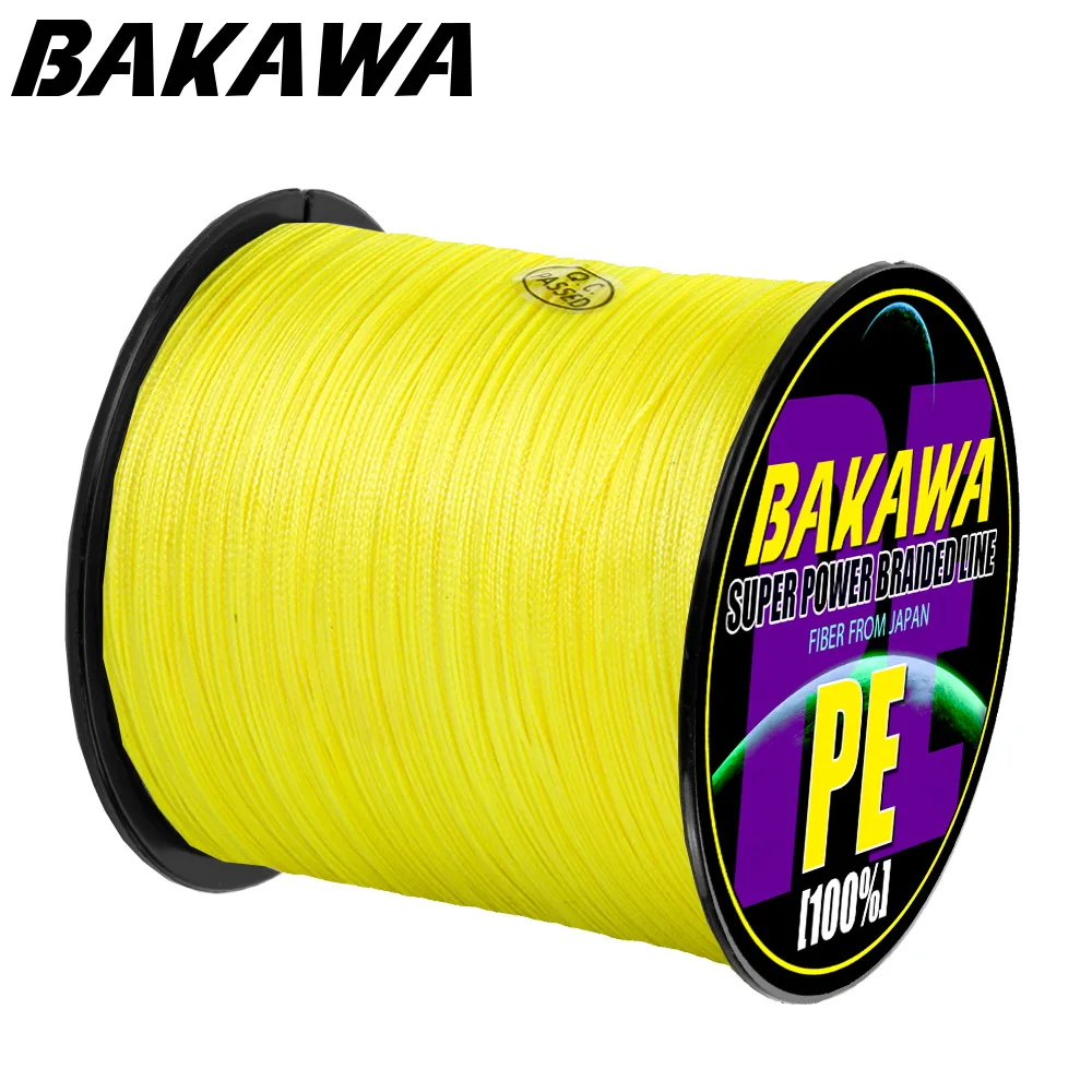 BAKAWA Vaba Ribolov Pleteni skladu 300M 1000M 500M Večbarvni 8 Pramenov PE Wire Multifilament Japonski Tkanje neto laksa
