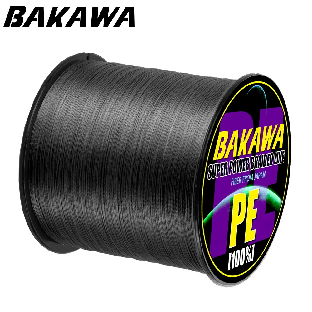 BAKAWA Vaba Ribolov Pleteni skladu 300M 1000M 500M Večbarvni 8 Pramenov PE Wire Multifilament Japonski Tkanje neto laksa