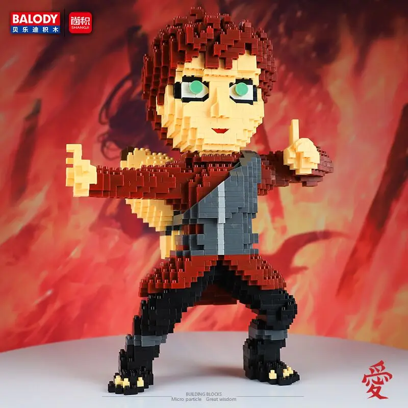Balody 16166 Anime Naruto Prijatelj Gaara Ninja 3D Model 2033pcs DIY Mini Diamond Bloki, Opeke Stavbe Igrača za Otroke, št Polje