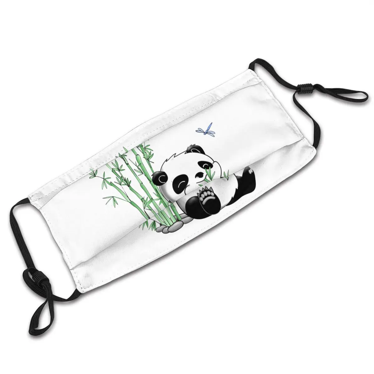 Bambus Usta Masko Panda Jedo Bambusa Obrazne Maske, Lepo Odraslih s Filtri Kawai Masko