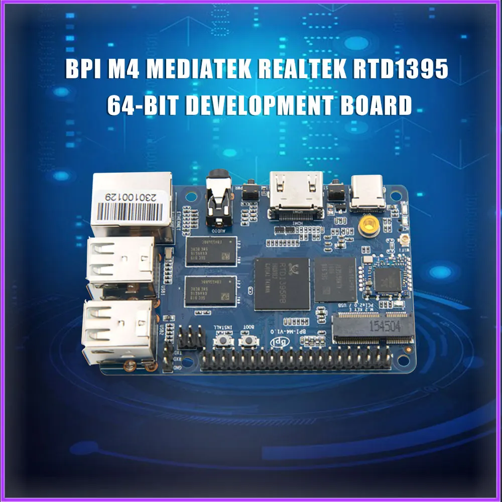 Banana Pi BPI M4 MediaTek Realtek RTD1395 64-bitni razvoj odbor, 1G / 2G neobvezno