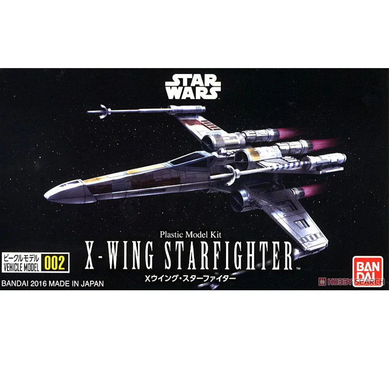 BANDAI Star Wars Original 002 X-Wing Starfighter Mehanske zbirka Anime Akcijski in Igrače številke Modela, Igrače Za Otroke