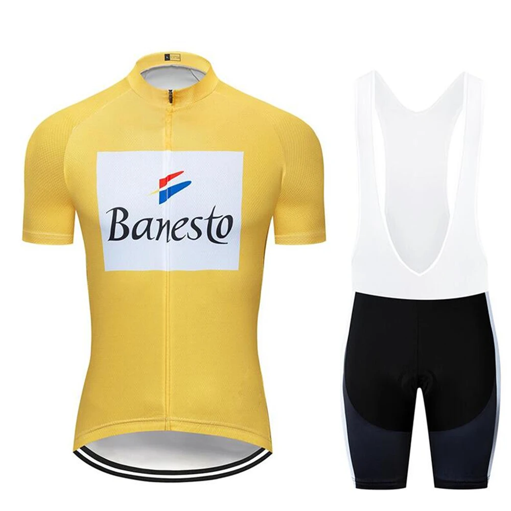 Banesto Ropa Ciclismo Kolesarski Dres Oblačila Bib Kratke Hlače Komplet Gel Blazinico Gorsko Kolesarjenje Oblačila Obleke Na Prostem Mtb Kolo Nositi 2020