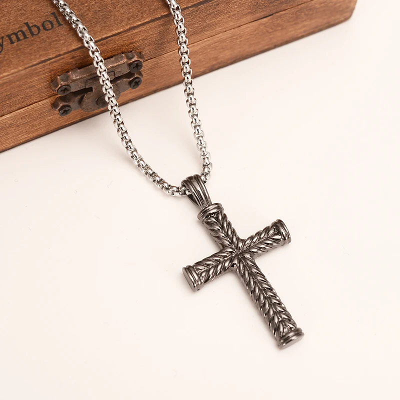 Bangrui ženske križ zlata /srebrna /črna čare ogrlico, obesek, moški modni christian nakit tovarne wholesalecrucifix bog darilo
