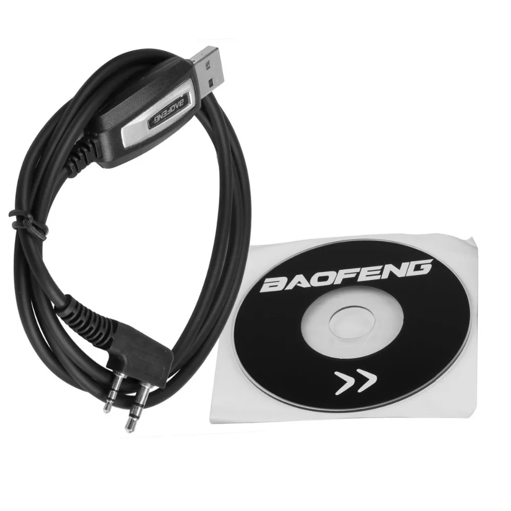 BAOFENG 2 Zatiči Programiranje USB Kabel + CD za Baofeng UV-5R 888S dvosmerni Radijski Walkie Talkie
