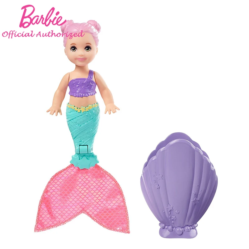 Barbie blagovne Znamke Slepo Polje morska deklica Serije Lutke Presenečenje Paket Naključno Igrače Otrok Darilo za Rojstni dan GHR66 Lupini Obliko Za Dekleta