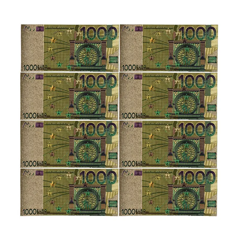 Barva Eurobankovcev 10pcs/veliko 200 EUR Zlato Folijo Bankovec za Zbiranje in Darila sredstva EU Lepe Obrti
