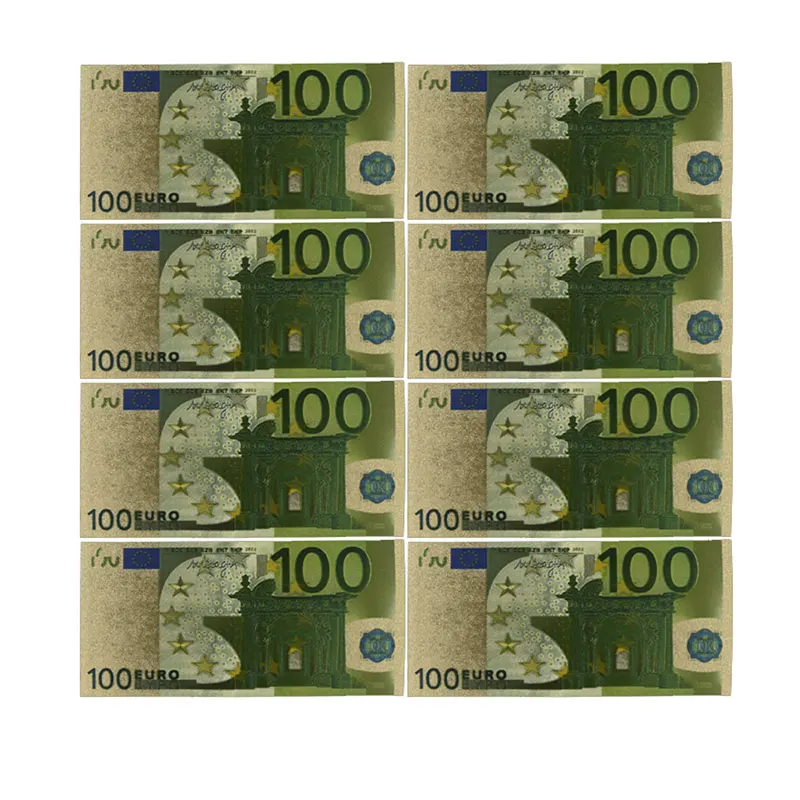 Barva Eurobankovcev 10pcs/veliko 200 EUR Zlato Folijo Bankovec za Zbiranje in Darila sredstva EU Lepe Obrti
