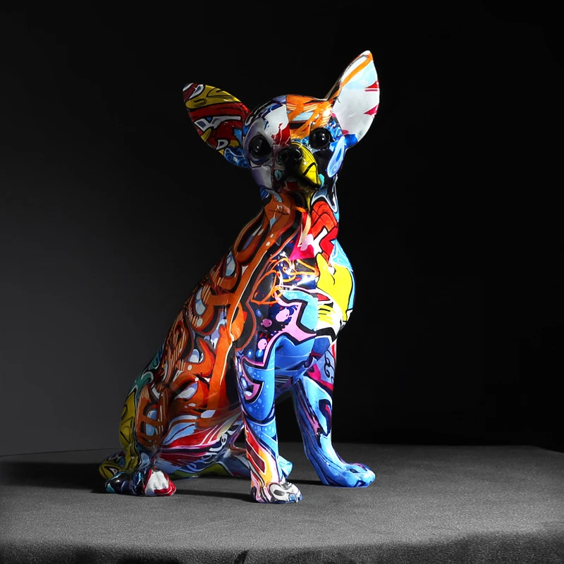 Barva Skulpture Živali Dekoracijo Smolo Obrti Doma Kiparstvo Vina Kabineta, Dekoracijo