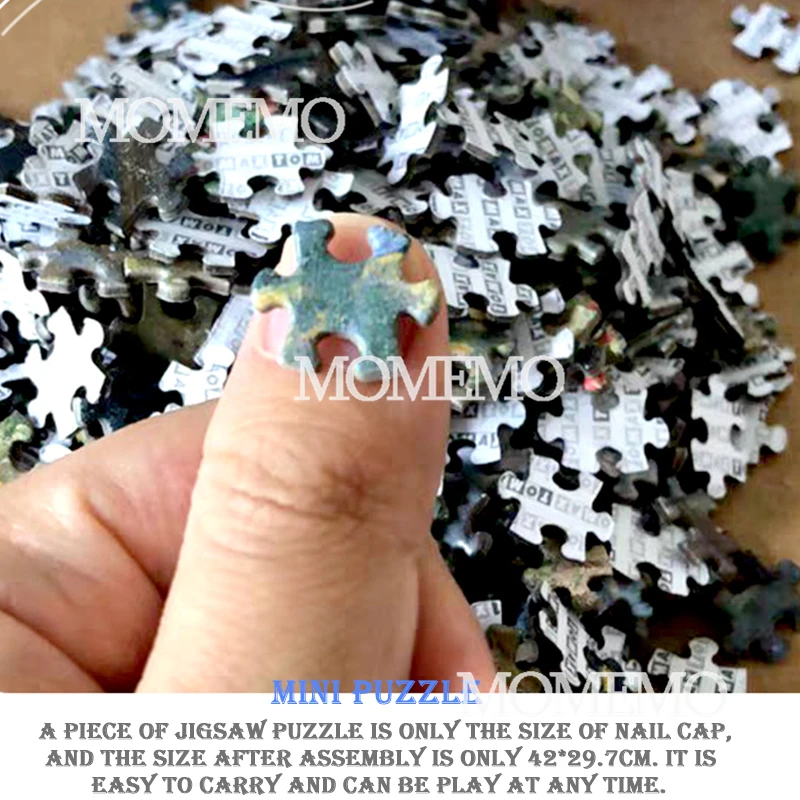 Barvita Pekel Puzzle 1000 Kosov Papirja 29*42cm Mini Sestavljanke Odrasle Ustvarjalne Uganke za Otroke, Najstnike Izobraževalne Igrače