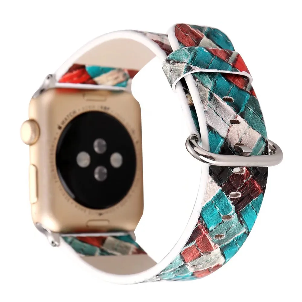 Barvita Predalčni Usnjeni Trak za Apple Watch 6 Band Serije SE/6/5/4/3/2 Modno Zapestnico za iWatch 38 mm 42mm 40 mm 44 Pasu
