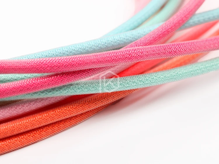 Barvne sleeved Najlon USB Kabel mini USB vmesnik pozlačeni priključki 1.2 m, dolžina 6 barvah modra, roza, vijolična, oranžna, bež barve cyan