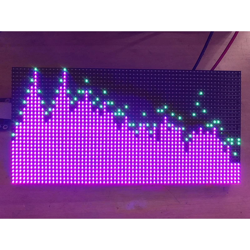 Barvni Zaslon RGB Glasbeni Spekter Zaslon 2048 Točke LED Vodilnih Edition 50-način s krmilno kartico