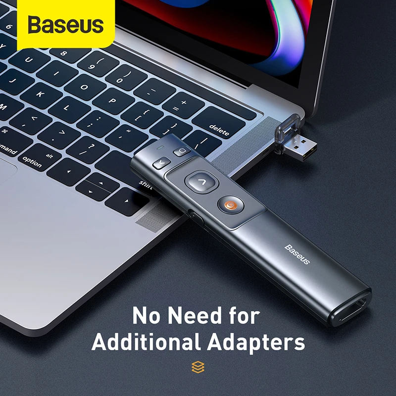 Baseus 2,4 GHz Brezžični Upravljalnik Daljinski upravljalnik Rdeč Laserski Pen USB Nadzor Pero Za Mac Zmago 10 8 7 XP Projektor za PowerPoint PPT,