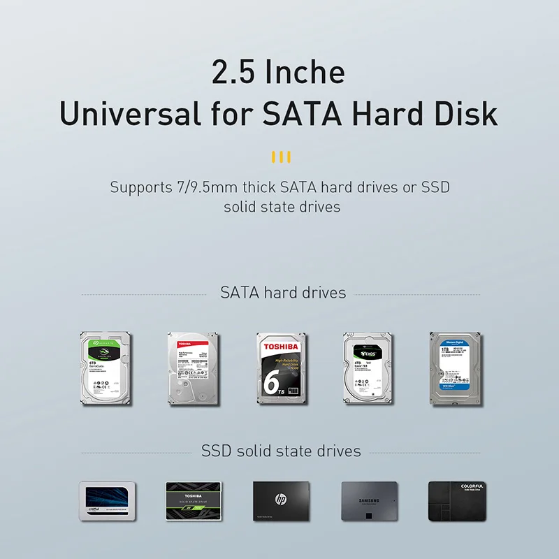 Baseus HDD Primeru 2.5 SATA na USB Adapter za Trdi Disk, Ohišje Za SSD Disk HDD Polje Vtipkajte C Primeru HD Zunanji HDD Docking Station
