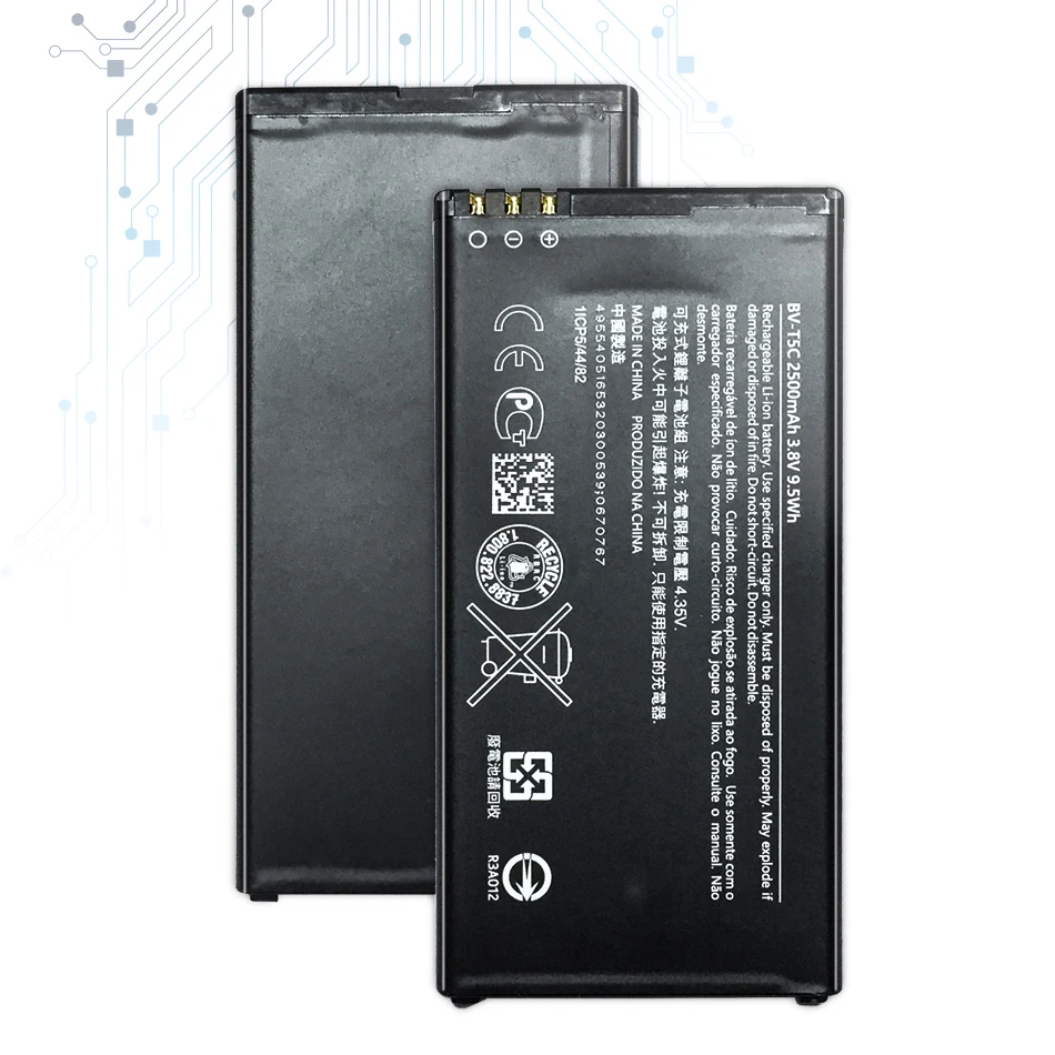 Baterija BV-T5C 2500mAh Za Microsoft Nokia Lumia 640 RM-1109 RM-1113 RM-1072 RM-1073 RM-1077 RM BV T5C