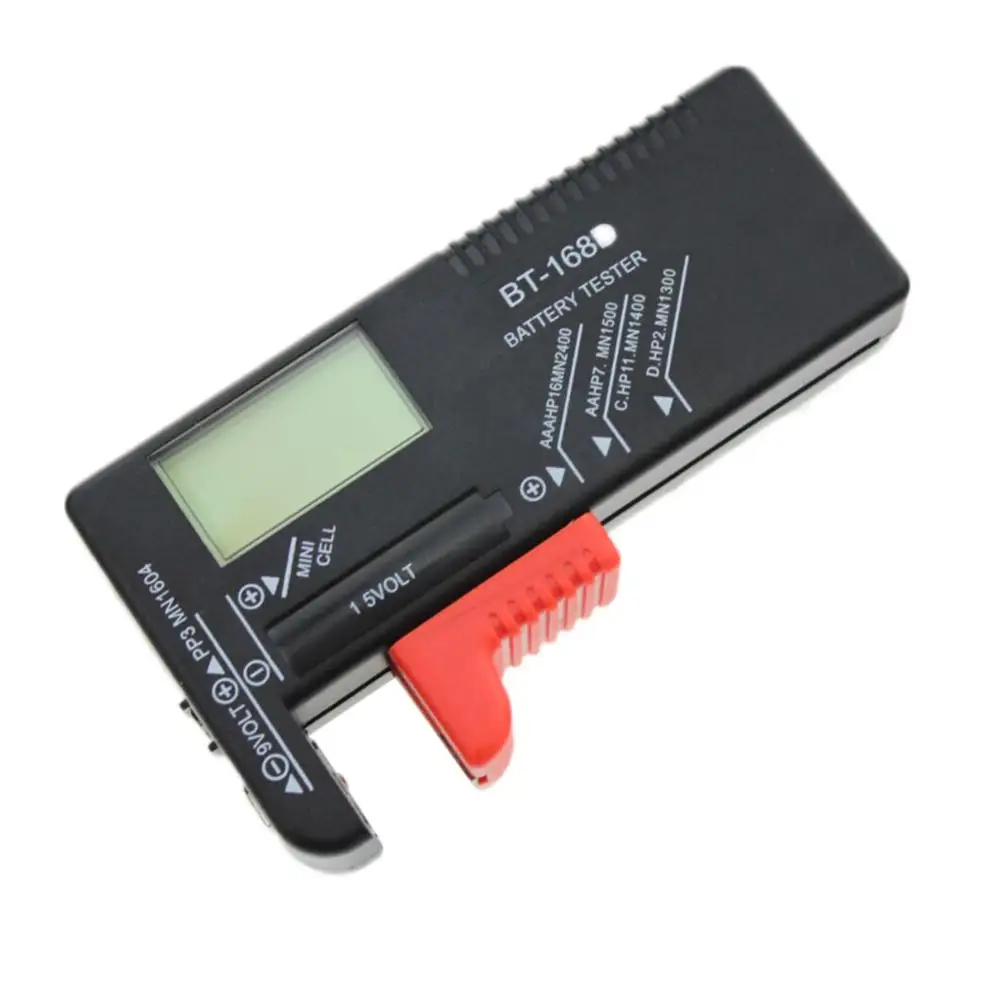 Baterija Tester za Baterije Diagnostično Orodje Digitalni Prikaz Preverjanja Ravni Moči za 1,5 V 9 V Baterije Kazalnik Napolnjenosti Baterije