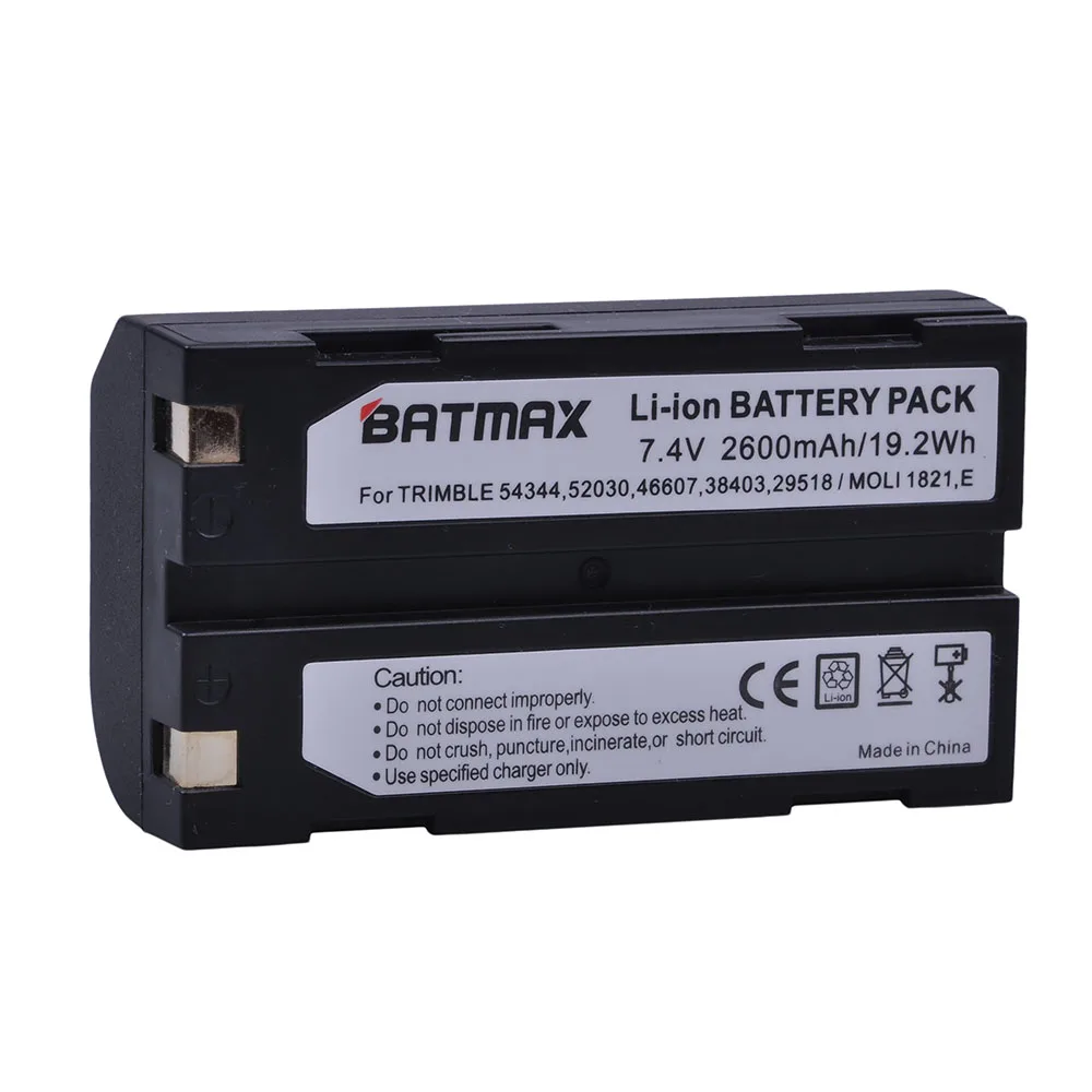 Batmax 2Pc 2600mAh GPS Baterija+Polnilec za Trimble 54344,29518,46607,52030,38403,R8,5700,5800, R6, R7, R8, R8 GNSS GPS Sprejemnik