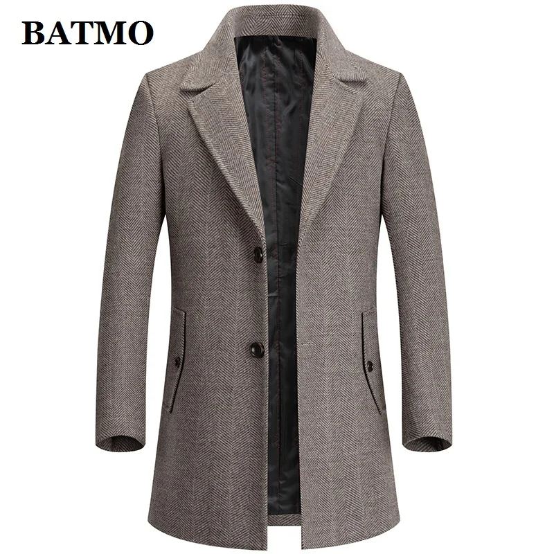 BATMO 2020 nov prihod jesenski in zimski visoko kakovost volne jarek plašč, moški,moški volne jopiči ,plus-velikost M-4XL MN2019