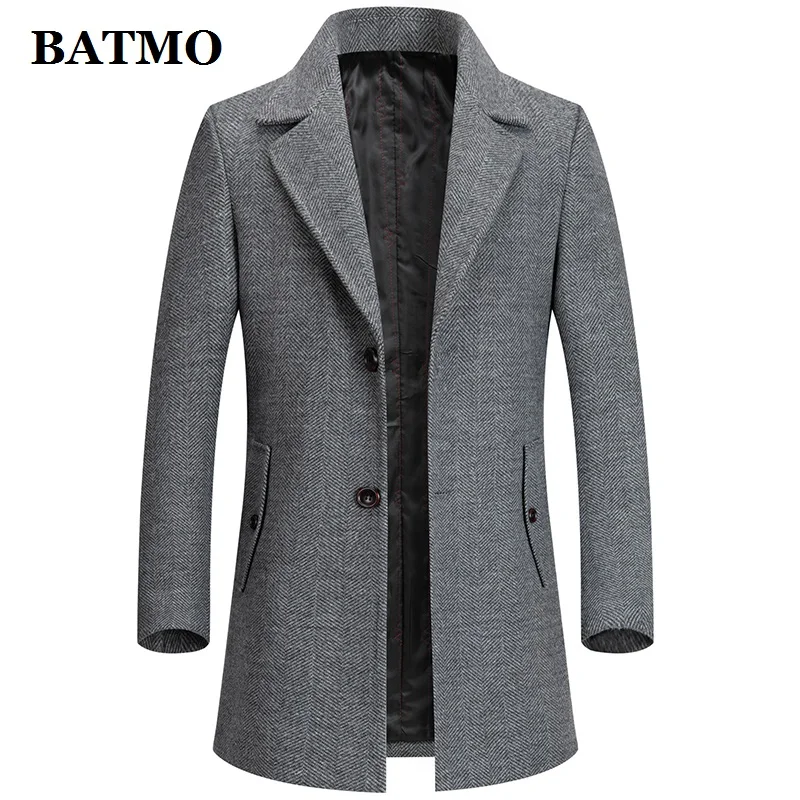 BATMO 2020 nov prihod jesenski in zimski visoko kakovost volne jarek plašč, moški,moški volne jopiči ,plus-velikost M-4XL MN2019