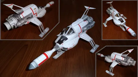 Battlestar Galactica NLP-Knjiga Model DIY Ročno Fancy Igrača Garaža Kit Papir Obrt Dekoracijo