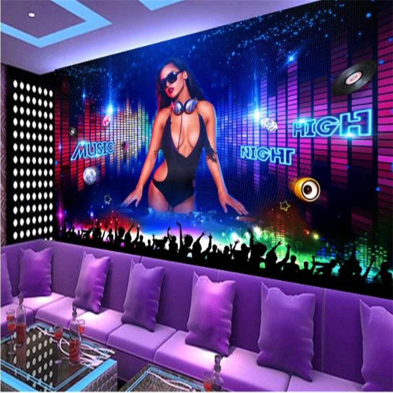 Beibehang ozadje po Meri, hladen nočni klub DJ lepoto bar KTV orodja ozadje dekoracijo sten slikarstvo de papel parede