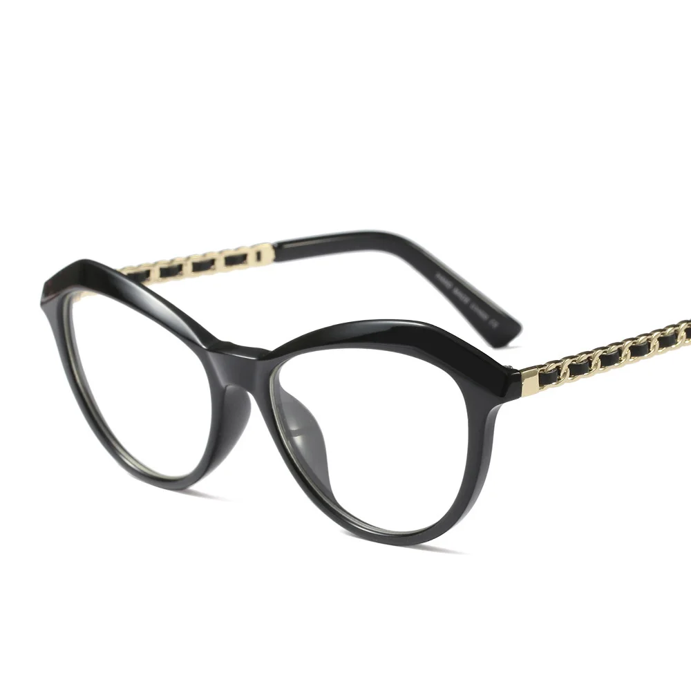 Bela Mačka Oči Ženske Očala UV400 Acetat Očala Okvirji Moda Oversize Očala Ženska Očala za Kratkovidnost