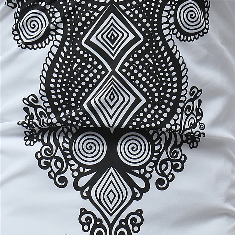 Bela V Vratu Moških Afriška Oblačila 2020 blagovne Znamke Afriške Dashiki Print Majica s kratkimi rokavi Moški Hip Hop Ulične Parangalom Tee Shirt Homme XXXL