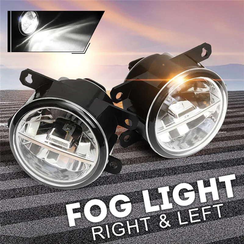 Beli LED Avto Vožnjo meglenke 9LEDs Auto meglenki spredaj Odbijača, luči za Honda CRV/Civic za Odyssey/Fit