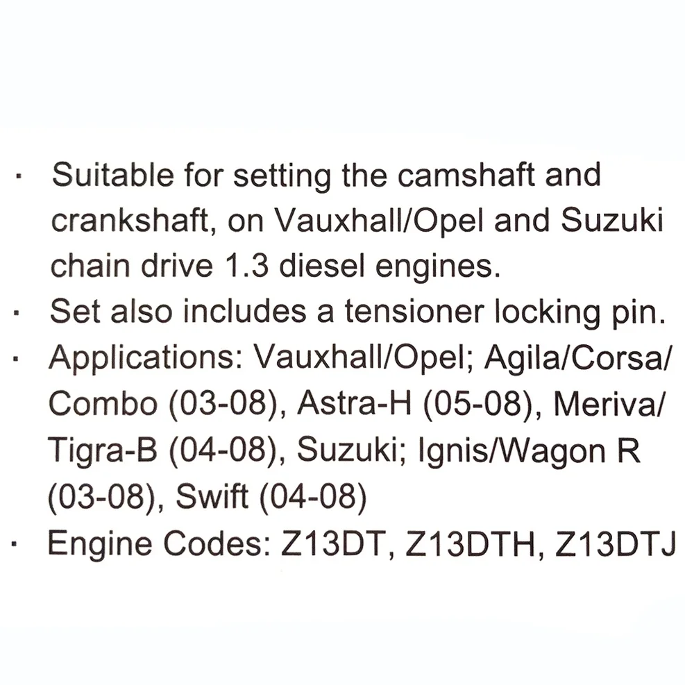 Bencinski Motor Čas Komplet orodij Za Opel Vauxhall Suzuki 1.0 1.2 1.4 ecotec twin cam motorji