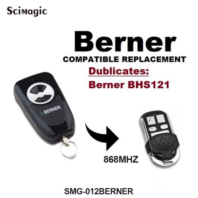 BERNER BHS121 garažna vrata, vrata, daljinsko upravljanje 868.3 MHz BERNER garaža daljinski ukaz klon