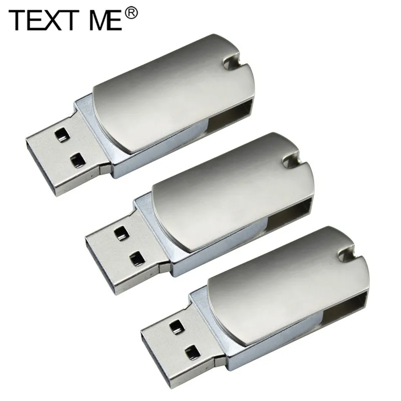 BESEDILO ME USB 2.0 krajinsko moda obračanje kovinski model USB2.0 4GB 8GB 16GB 32GB pen drive 64GB USB flash drive ustvarjalne